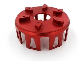 China Rood 6061 die de Geanodiseerde Hoge Precisie CNC van Aluminiumdelen de Dienst machinaal bewerken leverancier
